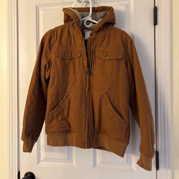 Carhartt Jackets & Blazers - Duluth Superior Fire hose Tan Hooded Jacket